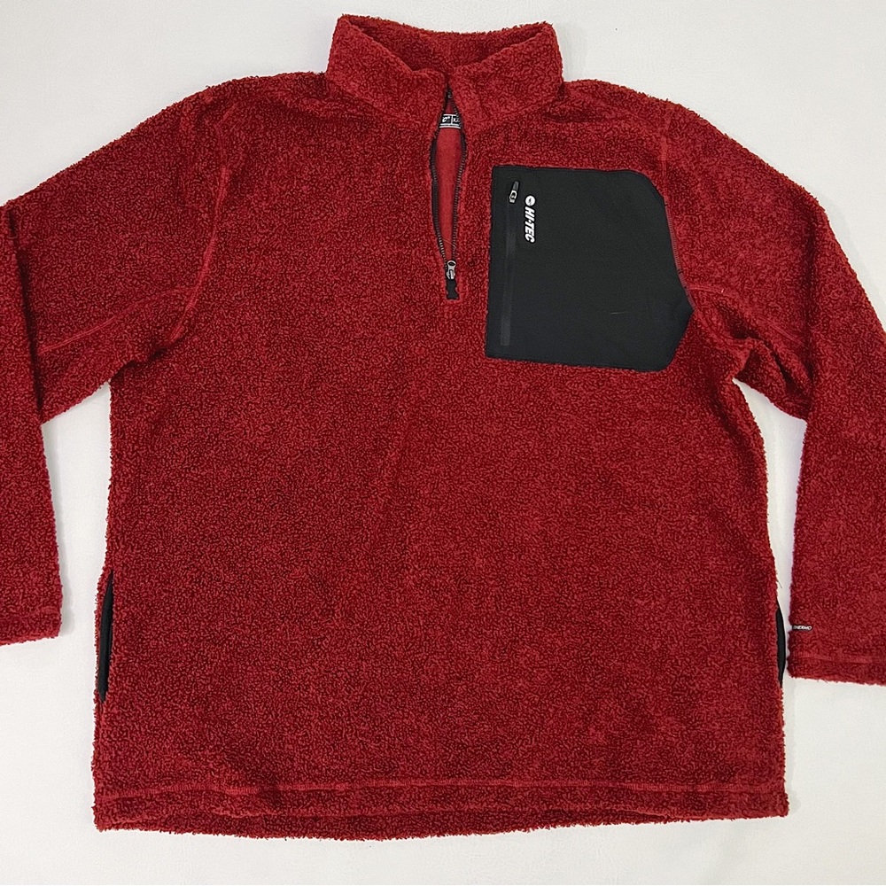 Mens Hi-Tec Fuzzy Half Zip Pullover